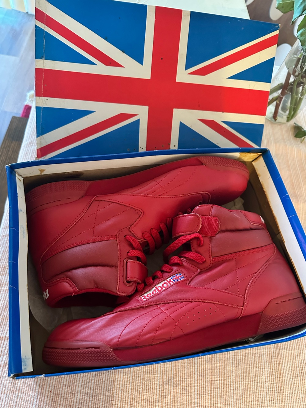 Reebok Red High-Top EX-O-FIT 500 Sneakers - Picture 5 of 6